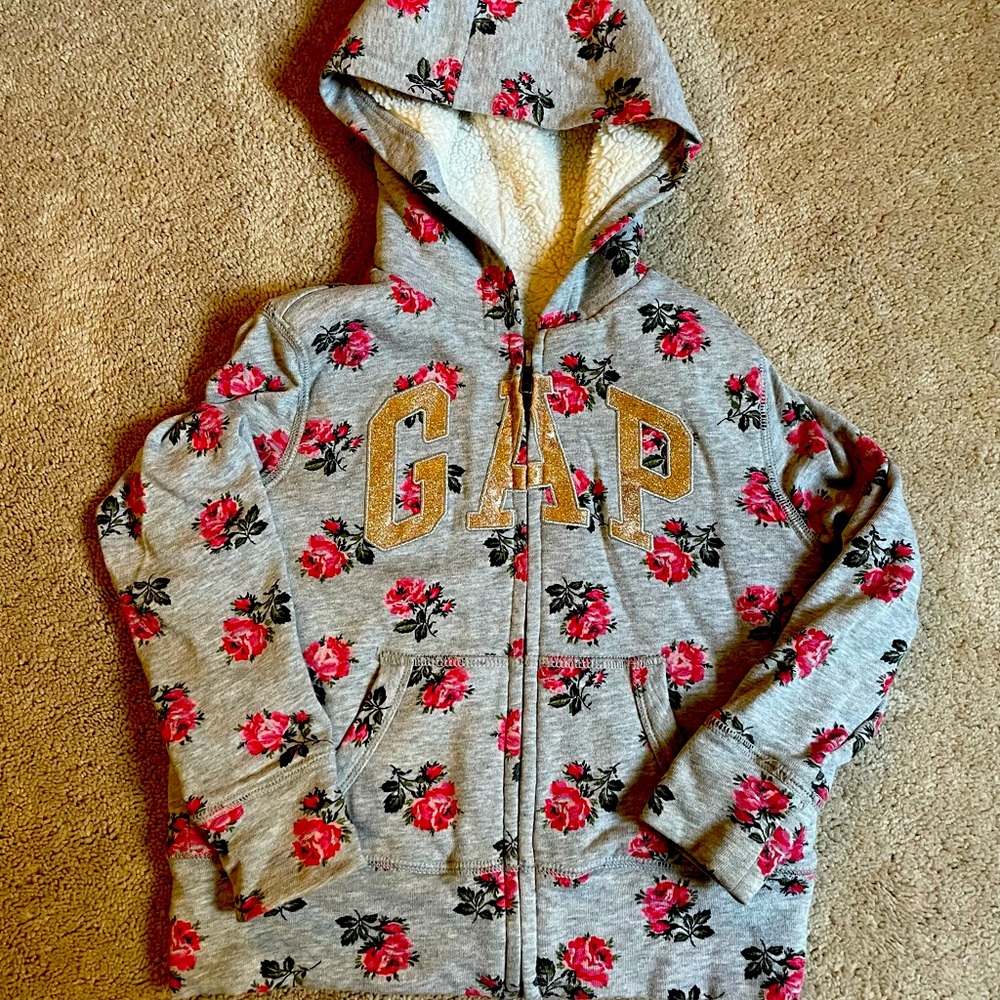 GAP kids fleece lined coat size small